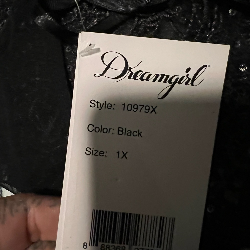 Dreamgirl Black Lace Halter Dress - Picture 4 of 4